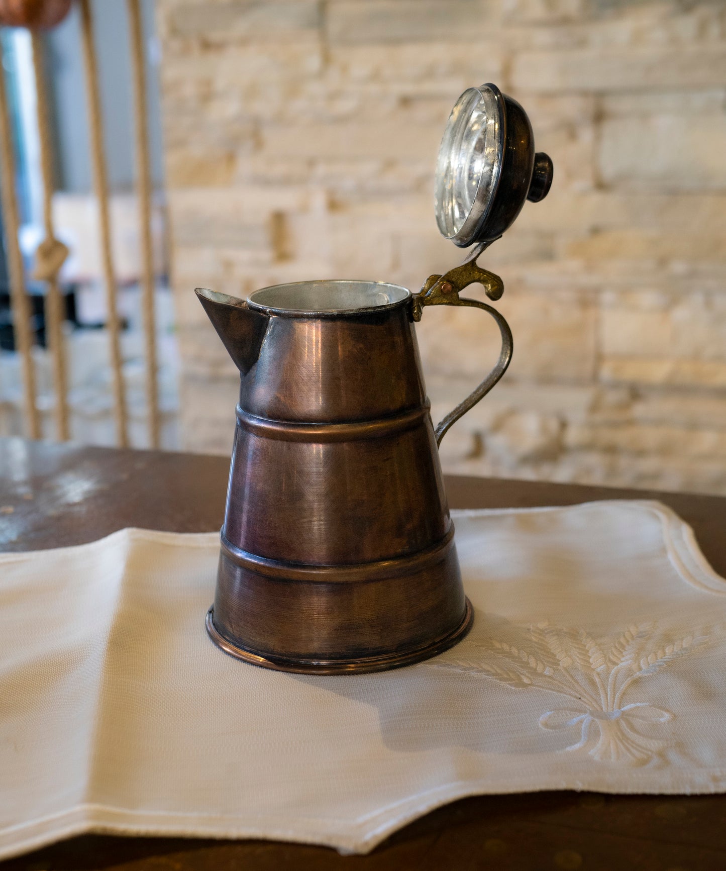 Copper Pitcher Water Jug, Copper Milk Pitcher, Vintage Copper Pot, Solid Copper Pitcher, Handmade Jug Pitcher Antique Copper