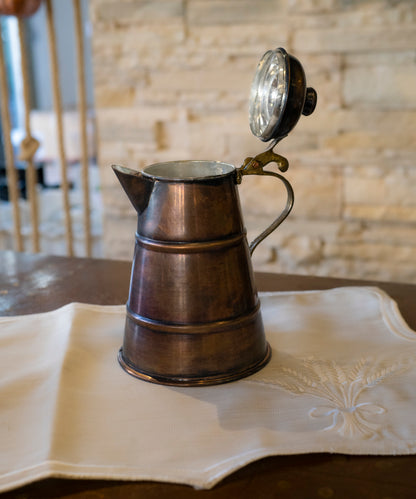 Copper Pitcher Water Jug, Copper Milk Pitcher, Vintage Copper Pot, Solid Copper Pitcher, Handmade Jug Pitcher Antique Copper