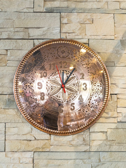 Copper Clock, Elegant Handcrafted Copper Clock, 3 Color Options