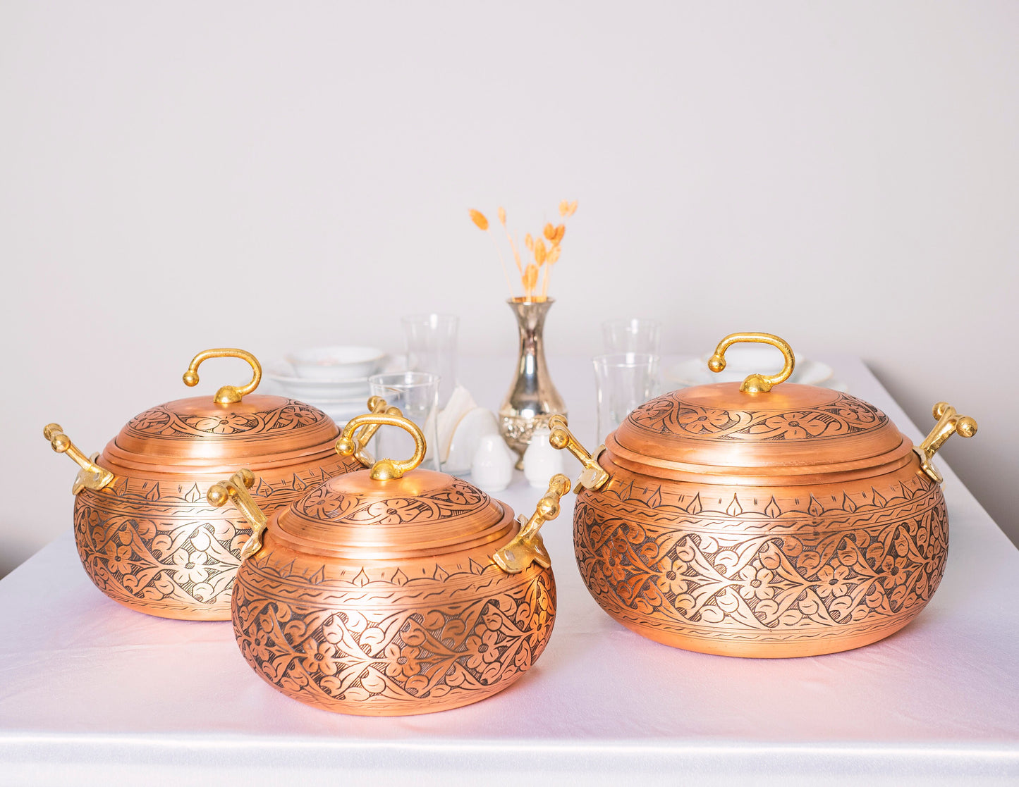 Handmade Copper Cooking Pot, Copper Pot, Cookware, Vintage Copper, Copper Cookware, Solid Copper, 3 Liters