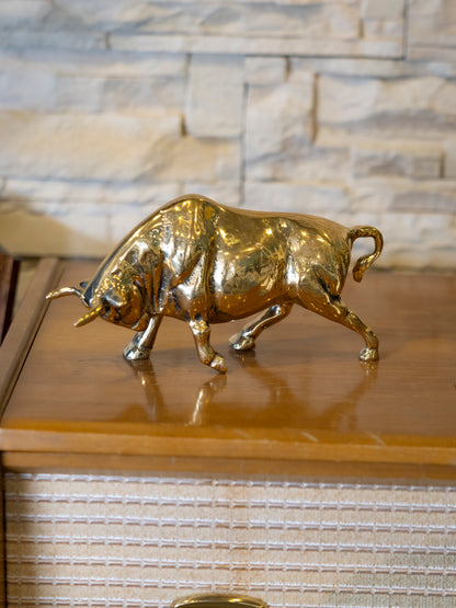 Handmade Solid Brass Spanish Bull Figurine