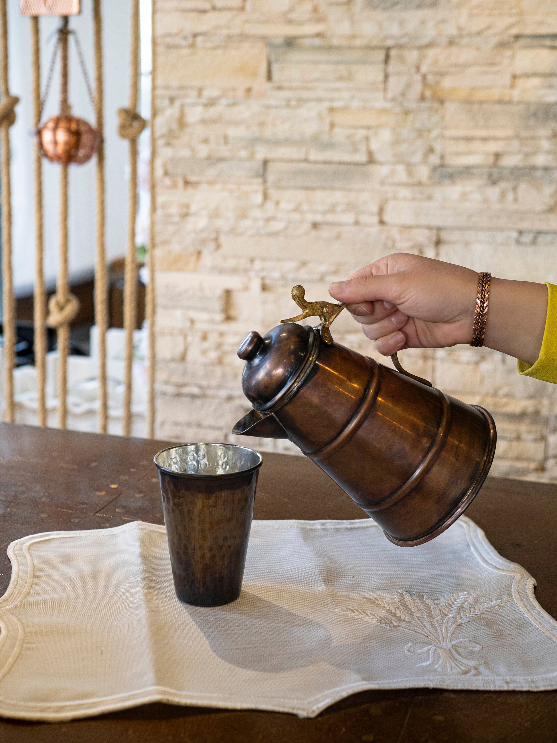 Copper Pitcher Water Jug, Copper Milk Pitcher, Vintage Copper Pot, Solid Copper Pitcher, Handmade Jug Pitcher Antique Copper