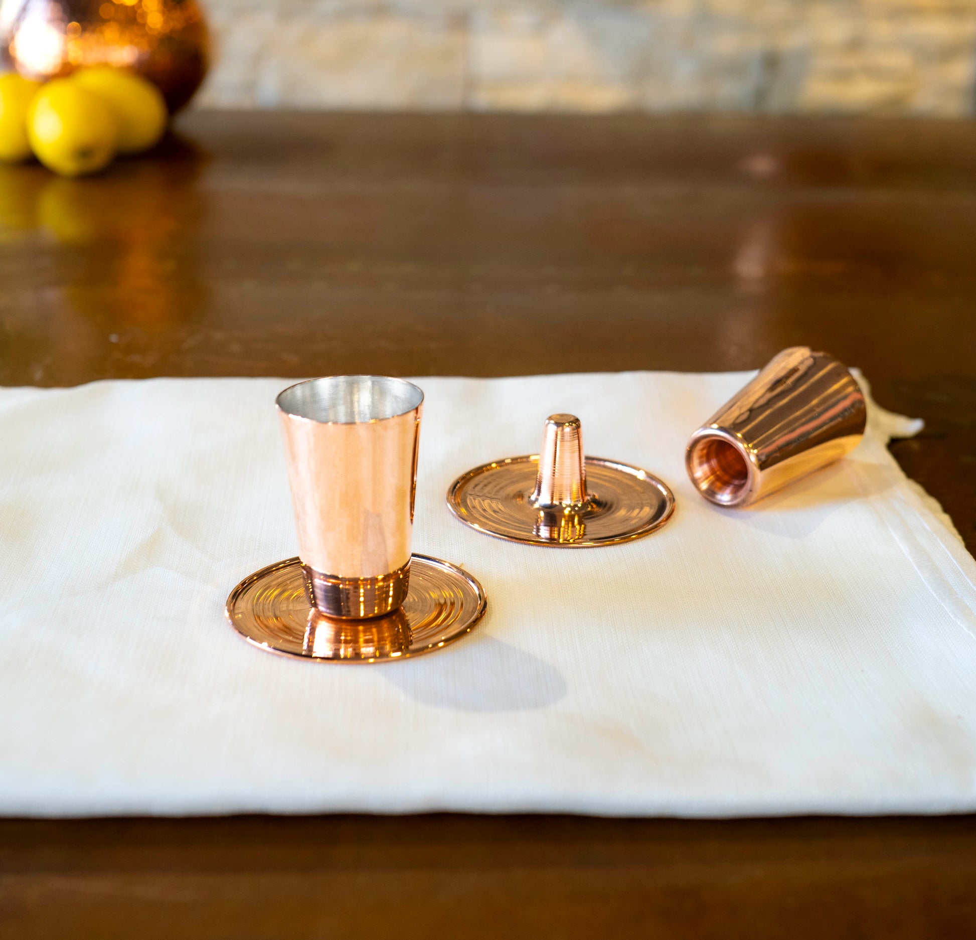 Handmade Copper Shot Glasses Set, Copper Cocktail Jigger, Double Sided Copper Jigger, Handcrafted Copper Jigger,