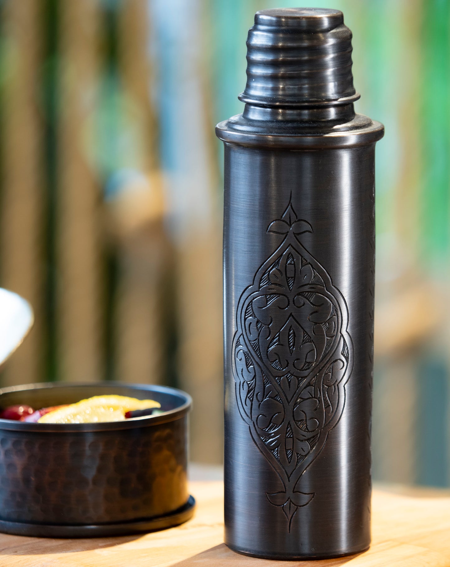 Handcrafted  Engraved Copper Water Bottle, Copper Water Bottle, Waterproof Water Bottle