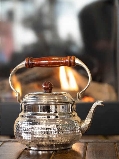 Copper Teapot, Italian Style Copper Tea Pot, Copper Tea Kettle, Vintage Tea Kettle, Copper Brass Kettle, Handmade Copper Kettle