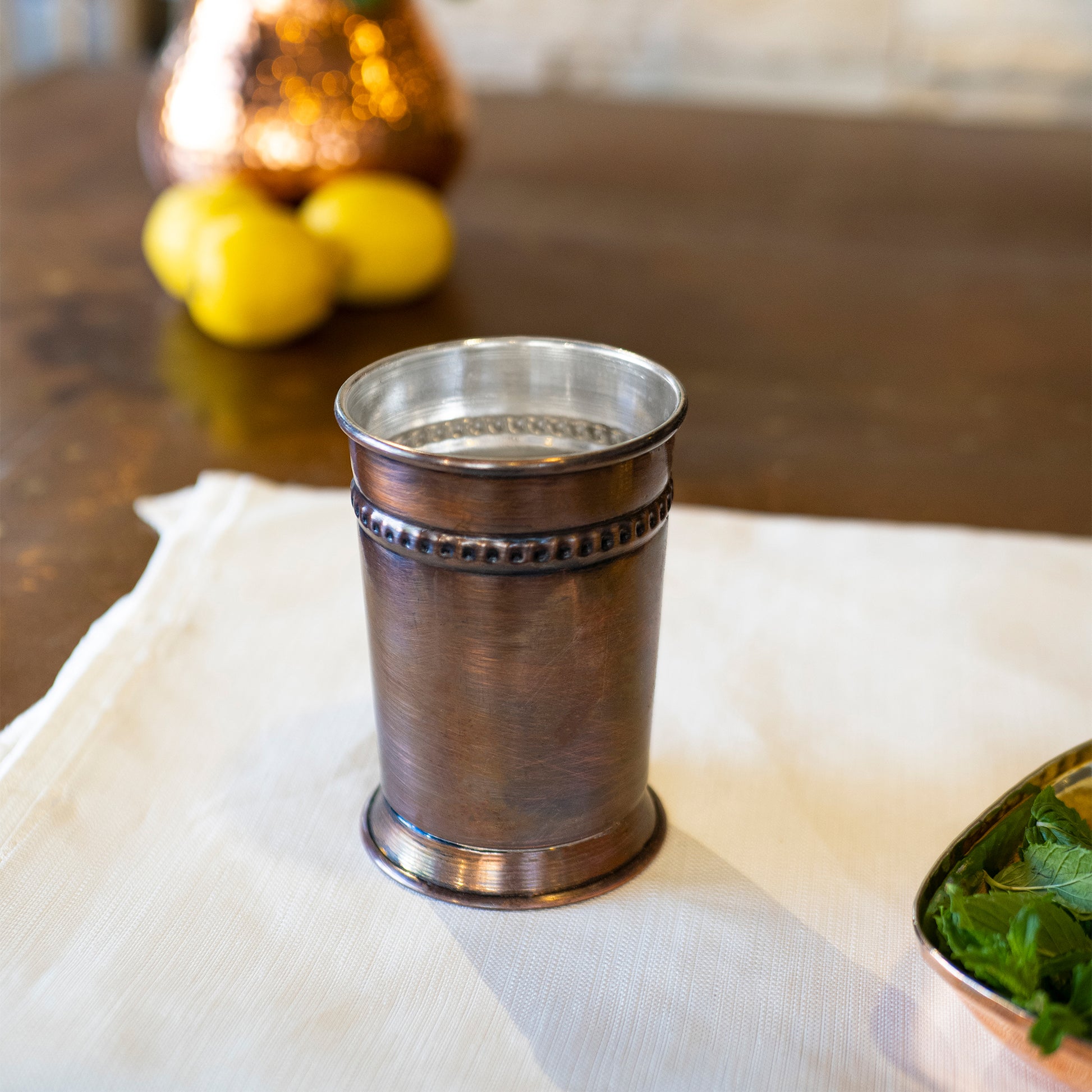 Handmade Copper Cocktail Julep Cup, Copper Julep Cocktail Cup, Copper Glass