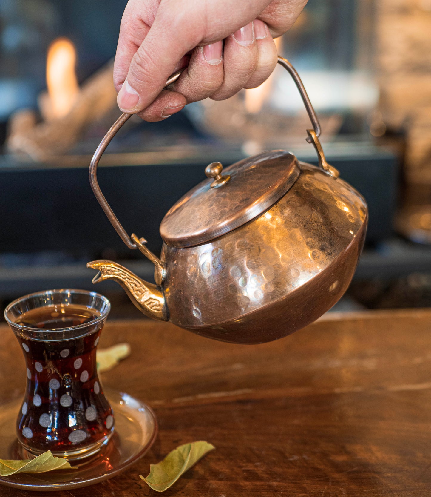 Solid Copper Tea Pot, Japanese Teapot, Handmade Copper Tea Kettle, Stovetop Teapot, Home Gift