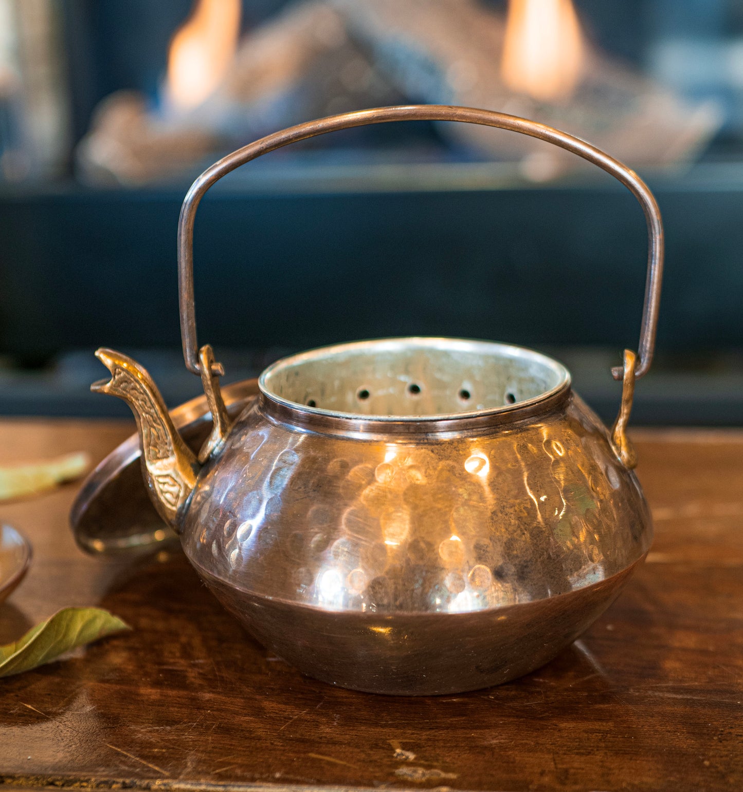 Solid Copper Tea Pot, Japanese Teapot, Handmade Copper Tea Kettle, Stovetop Teapot, Home Gift