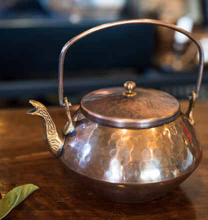 Solid Copper Tea Pot, Japanese Teapot, Handmade Copper Tea Kettle, Stovetop Teapot, Home Gift