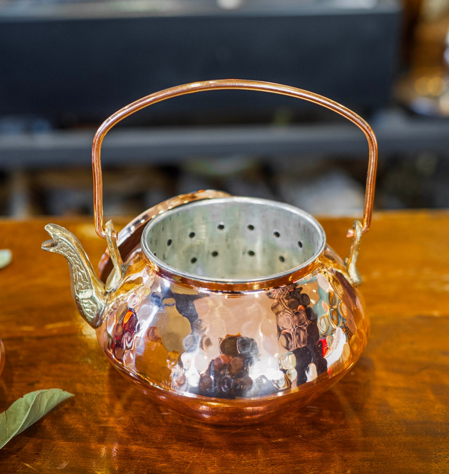 Solid Copper Tea Pot, Japanese Teapot, Handmade Copper Tea Kettle, Stovetop Teapot, Home Gift