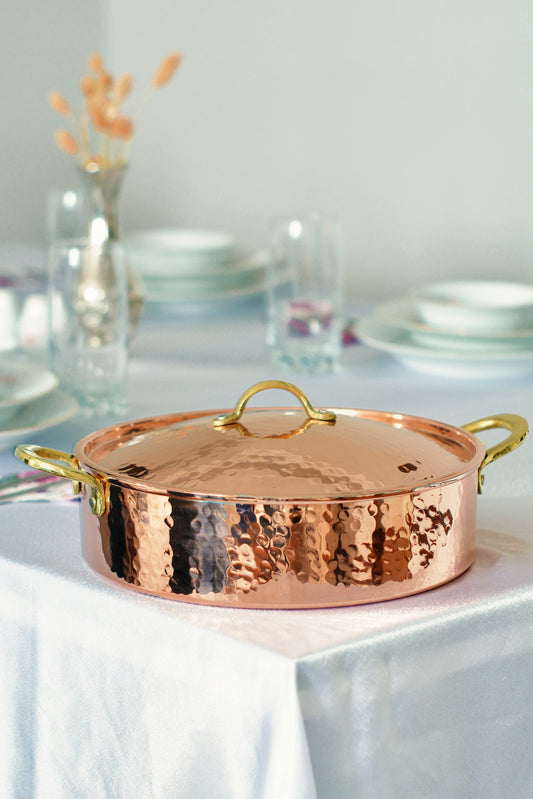 Handmade Modern Style Copper Cooking Pot, 2 Color / 3 Size Options