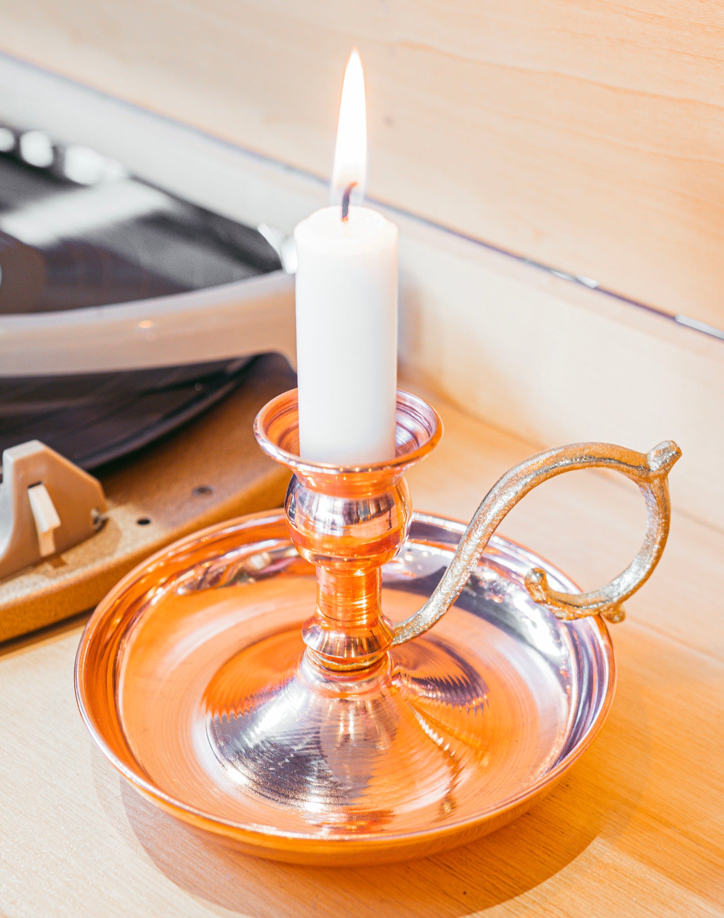 Handmade Copper Candle Holder, Candlestick Holder, 3 Color Options