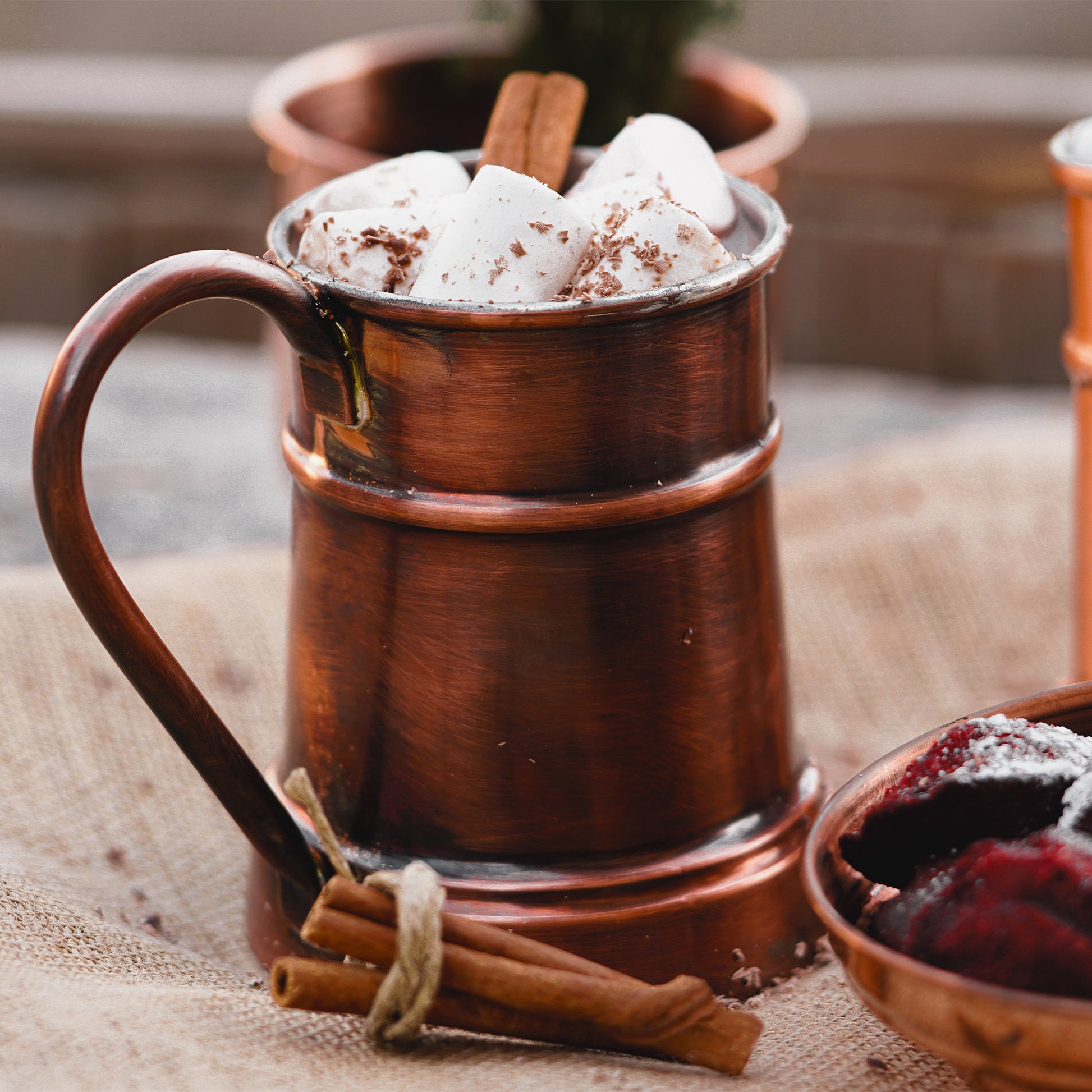 Handmade Copper Barrel Mug, Copper Mug