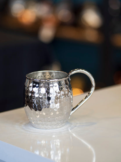 Hammered Copper Chubby Mug