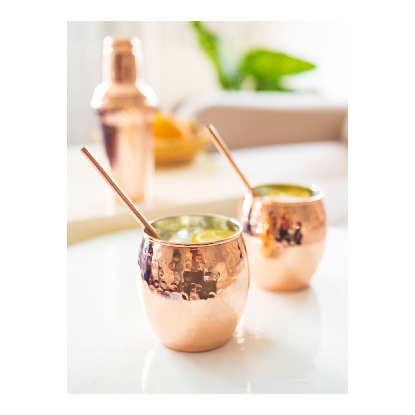 Handmade Hammered Copper Cocktail Glass