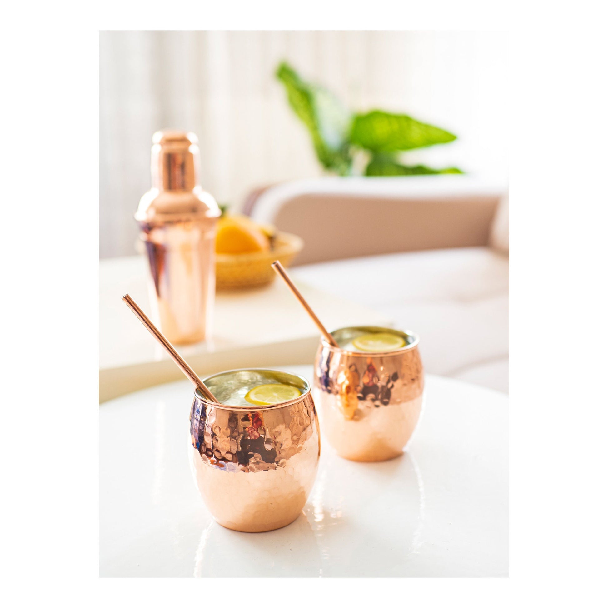 Handmade Hammered Copper Cocktail Glass